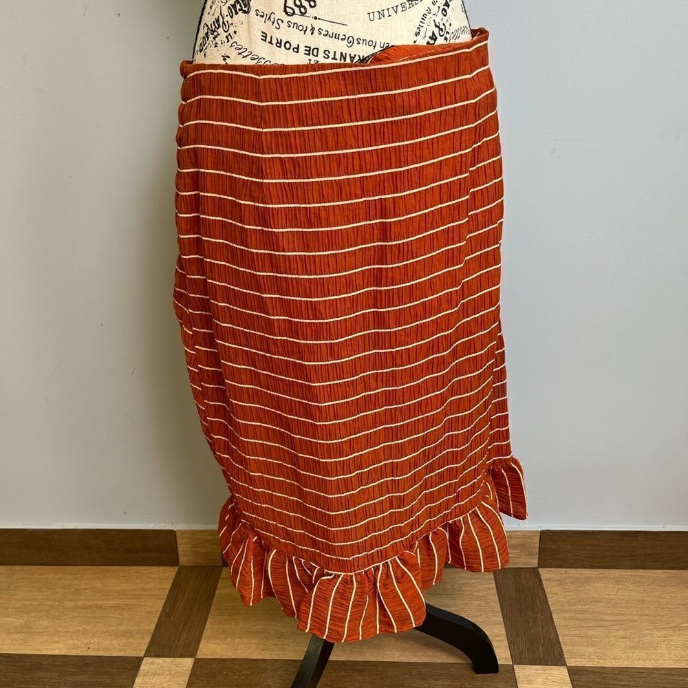 Scotch&Soda Ruffled striped skirt NWT Size XL - Picture 5 of 11